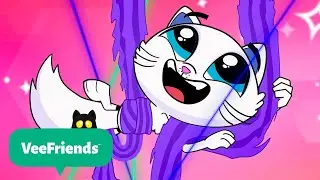 Strike A Pose! + More | Vee Friends 🐈&zwj;⬛| Cartoons For Kids