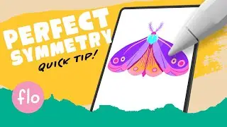 How to use SYMMETRY on PROCREATE #Shorts
