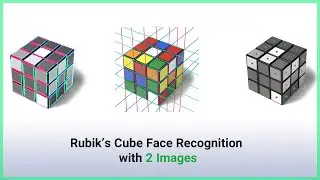 Estimating Rubik's Cube Face Colors using only two Images