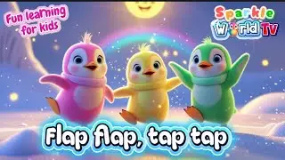 Penguin wiggle dance 🐧 Flap Flap Tap Tap Dance together with little penguins with Sparkle World Tv 