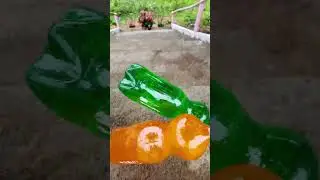 Orange or Green glass Bottles! Crushing Crunchy & Soft things #shorts #asmr #satisfying #asmrsounds