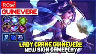 Lady Crane Guinevere, New Skin Gameplay [ Top Global Guinevere ] ʀᴏsé - Mobile Legends