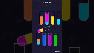 Water Sport Puzzle Game Hacks! WaterSort - Level 73 - Solution 2023 #RKGames #subscribe #shorts #fun