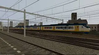 Een SGMm vertrekt van Station Simvliet Centraal