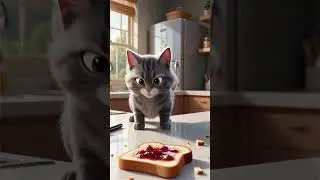 The Breakfast Hero Cat 🐾 | Pixar-Style Funny 3D Animation | #shorts  #FunnyCat #3DAnimation