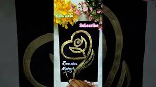 RAMADAN Mubarak Calligraphy Designs You'll LOVE! #shorts #youtubeshorts #art