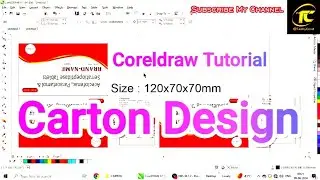 किसी भी दवा 🧑‍⚕️ का कार्टन बनायें मिंटो में || Carton Box Design || #coreldraw #tutorial #carton