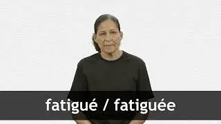 How to pronounce FATIGU&Eacute; / FATIGU&Eacute;E in French