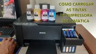 Como carregar as tintas da impressora sublim&aacute;tica