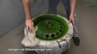Felgen selber lackieren - schleifen, grundieren lackieren versiegeln - Do it yourself (Tutorial)