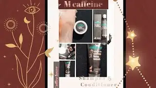 M caffeine shampoo and conditioner unboxing & review #freebies #mcaffeine #SLSfree ❤️👍🏻 #hairtypes