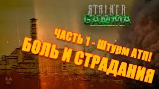 STALKER - Anomaly Gamma (ХАРД МОД). Часть 1. Штурм АТП, боль и мои страдания!