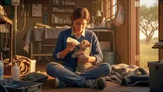 Motherless Leopard Cub Raised Like a Human Child