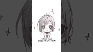 ▶️ [#shorts] Guess my age based on how I draw! ✏️ #art #artchallenge