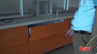 Automatic electric drawer slide open-close effection show