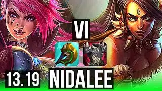 VI vs NIDALEE (JNG) | 5/0/9, 600+ games | KR Master | 13.19