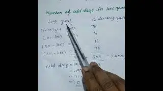 Number of odd days in 400years