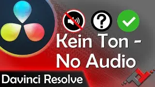 Kein Ton in Davinci Resolve 17 - No Audio