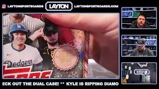 Бейсбольная коробка Topps Holiday Mega 20 2025 года, разбивка #1, случайные команды