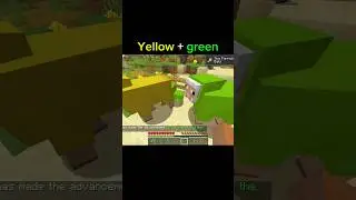 Yellow Sheep + Green Sheep 🤯 | Minecraft Color Logic #minecraft