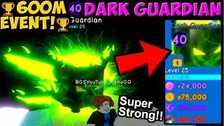 *NEW* SECRET PET 🖤DARK GUARDIAN🖤 FULLY MAX STATS!! | Bubble Gum Simulator (Roblox)