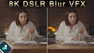 Размытие фона видео, как на 8K DSLR-камере с эффектом боке в Filmora 14