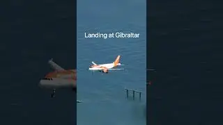 G-EZDI at Gibraltar Airport Landing