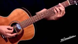 SRV Style Acoustic Blues Shuffle