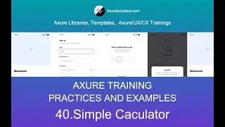 Axure Tutorial-Practices and Examples: 40.Simple Caculator