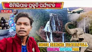 ଶିମିଳିପାଳ ଜଙ୍ଗଲ ରେ Full Adventure | Barehipani India Second Waterfall & Nature Life #travel