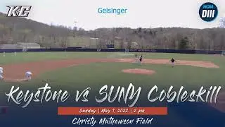 Baseball vs SUNY Cobleskill | May 1, 2022 | KC Giants Live Video Stream