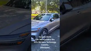 Genesis GV-7070% 3M crystalline. 20% 3M Nano Technology Ceramic#tint #nanotechnology #automobile
