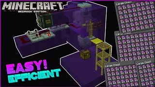 Простая и очень эффективная ферма ракушек шалкера! | Minecraft Bedrock/MCPE/PS #shulkershellfarm #tutorial