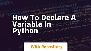 How to declare a variable in python