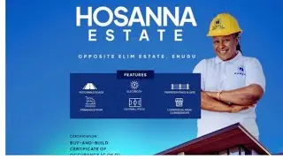 buy and build C of O Estate in Enugu| Hossana Estate Enugu| Cheap C of O Land in Enugu| Enugu land