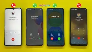 Outgoing Call from Realme C67+TECNO POP 5 on HONOR X8a Vs HONOR X7a Incoming Call