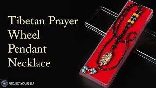 Tibetan Prayer Wheel Pendant Necklace