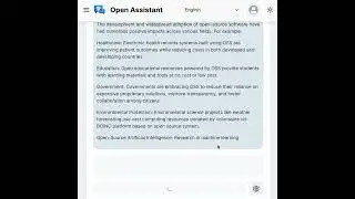 OpenAssistant - A chat-based assistant that understands tasks and more