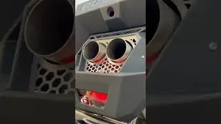 The Best sounding 4 cylinder ever! Custom built Stainless exhaust for RZR Pro R.