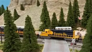 American Trains in N scale at Modellbautag 2022 in Unterhaching, Germany