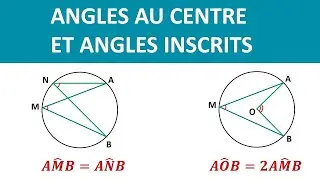 COURS 3AC:  ANGLES INSCRITS ET ANGLES AU CENTRE - 3&egrave;me ann&eacute;e 3APIC Maths الزوايا المحيطية والمركزية