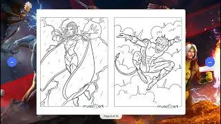 X-Men Coloring Book for Kids | Superhero Coloring Fun | MuazArts