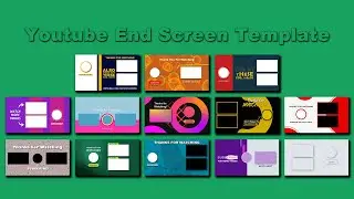 youtube video end screen template free download