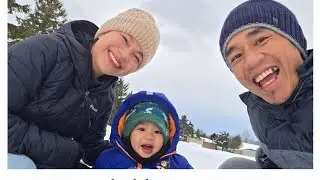 Best sledding day ever of 2025! Free and family friendly area at winter season. #familyactivity