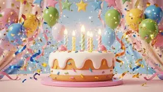 Happy Birthday Song for Kids 🎂 | 3D Birthday Animation for Children 🎉