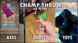Champ Throw Interactive - All in one system: axes, darts, toys!