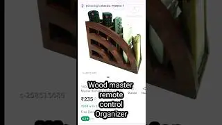 Wood master remote control Organizer #meeshoreview  @Meesho#homedecor