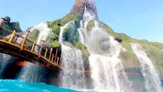 Volcano Bay Krakatau mountain up-close at Universal Orlando