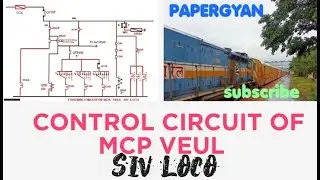 Control circuit of MCP & VEUL SIV LOCO full detail in hindi  #SIVLOCOMOTIVE #papergyan