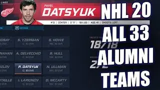 NHL 20 | ALL ALUMNI TEAMS REVEALED